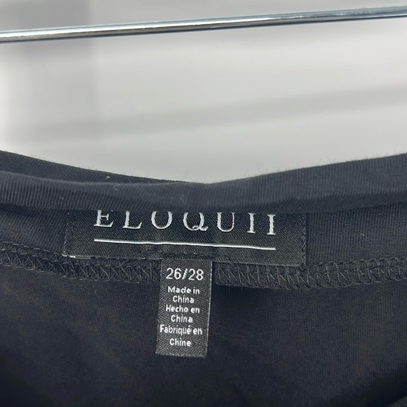 Eloquii NWT black off shoulder tie Blouse women’s 26/28 - Picture 5 of 7